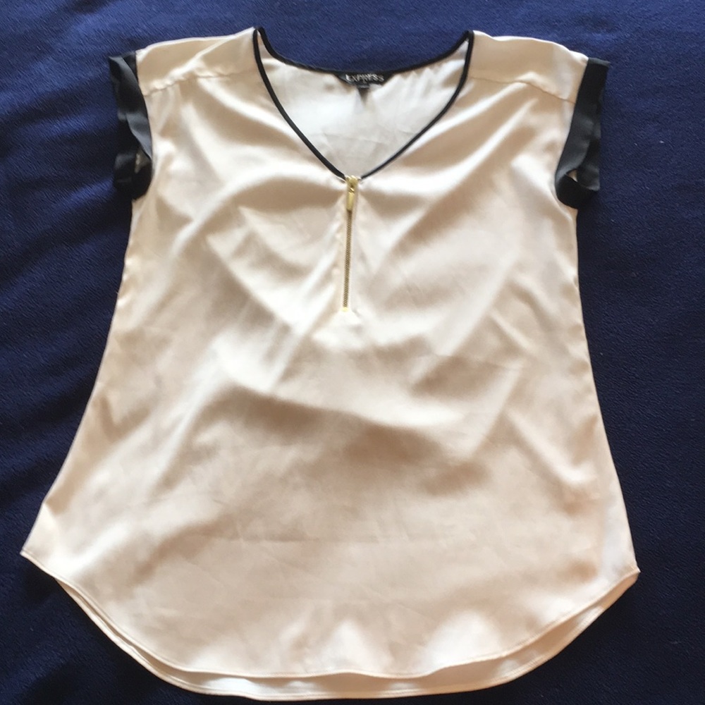 Express Blouse white with black size XS